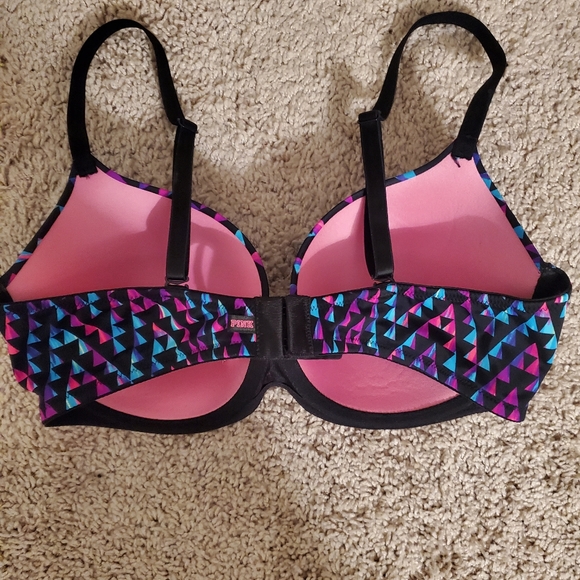 Pink Victoria's Secret Colorful Bra Size 36D - Picture 3 of 7
